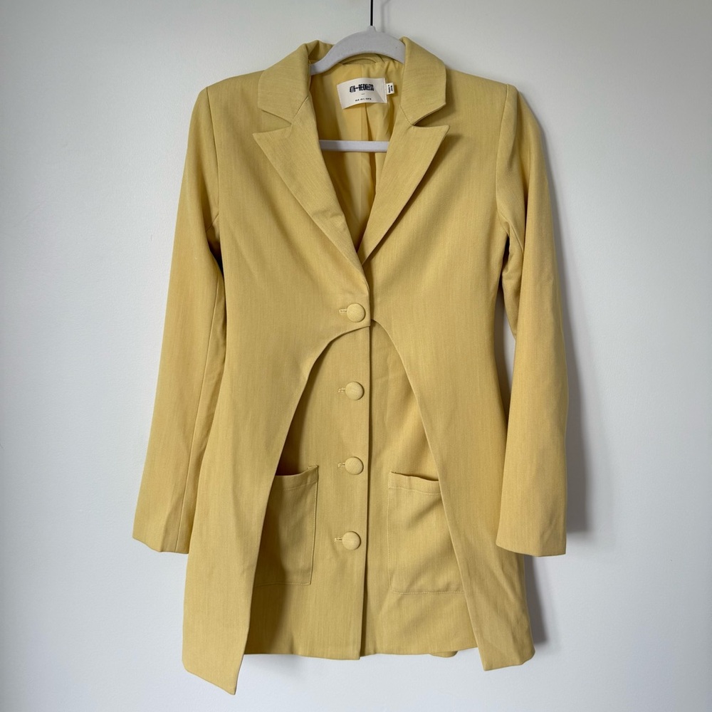 4th Reckless Yellow Blazer Dress